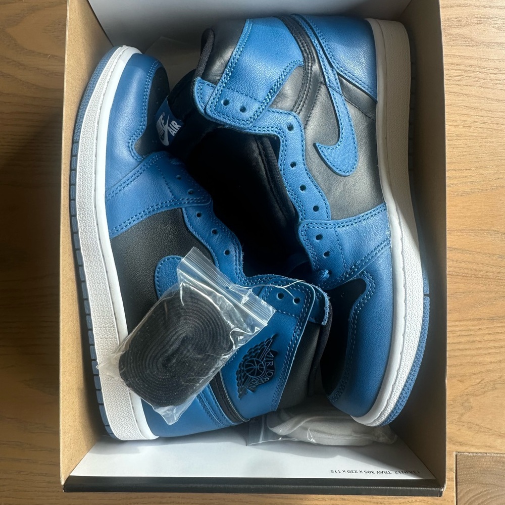 Nike Jordan 1s Blue and Black Sneakers